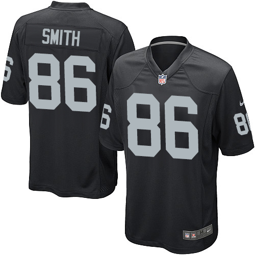 Youth Game Lee Smith Nike Jersey Black Home - #86 NFL Oakland Raiders